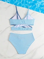 Traje de Baño Juvenil Sky Blue Minimal Set