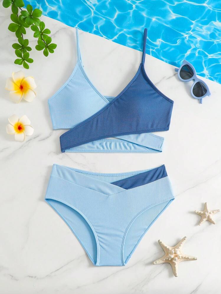 Traje de Baño Juvenil Sky Blue Minimal Set