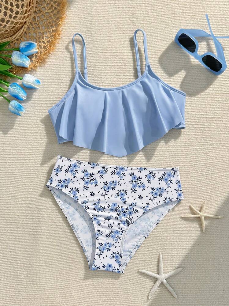 Traje de Baño Juvenil Blue Daisy Set