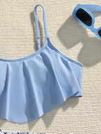 Traje de Baño Juvenil Blue Daisy Set