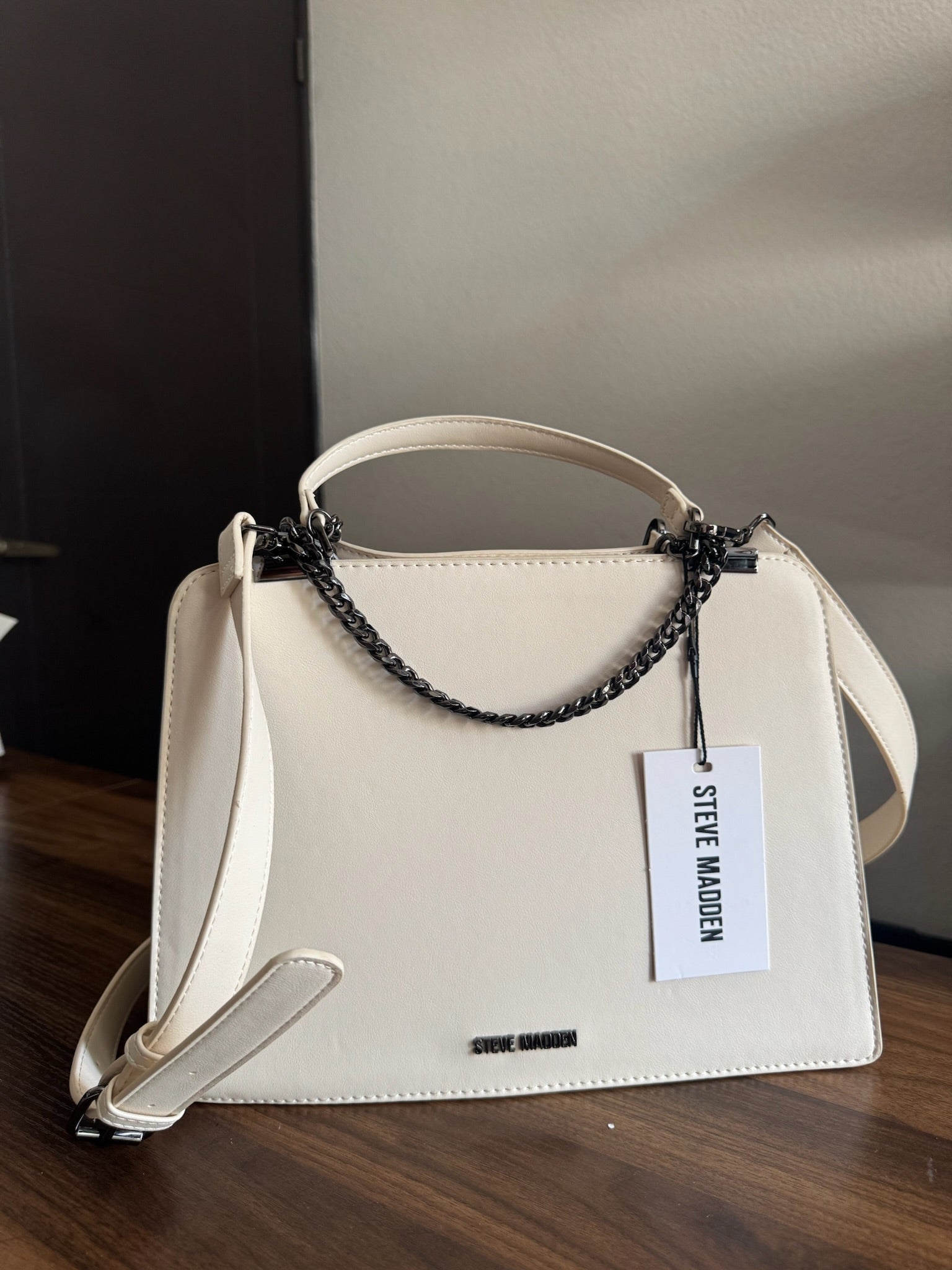 Bolsa Crema Steve Madden