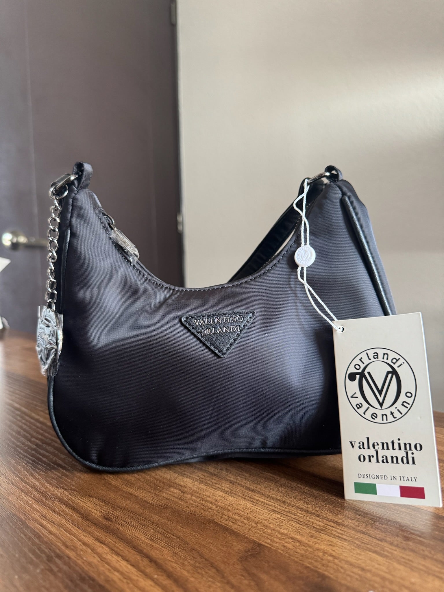 Cartera Negra Valentino Orlandi Milano Classic