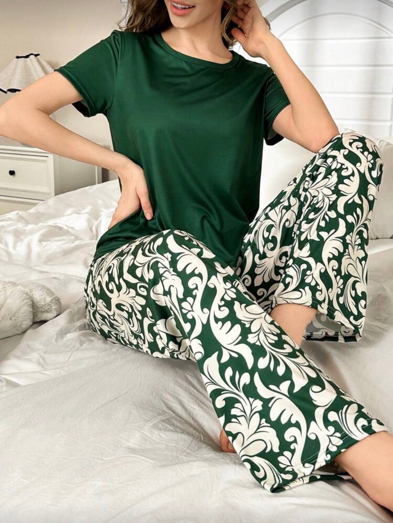 Pijama de Dama Verde Elegance