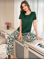 Pijama de Dama Verde Elegance