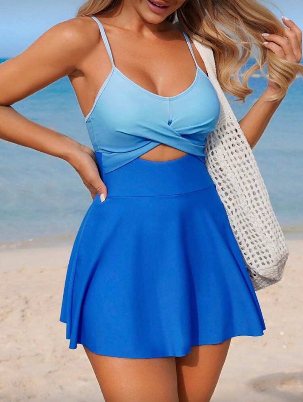 Traje de Baño de Dama Blue Wave