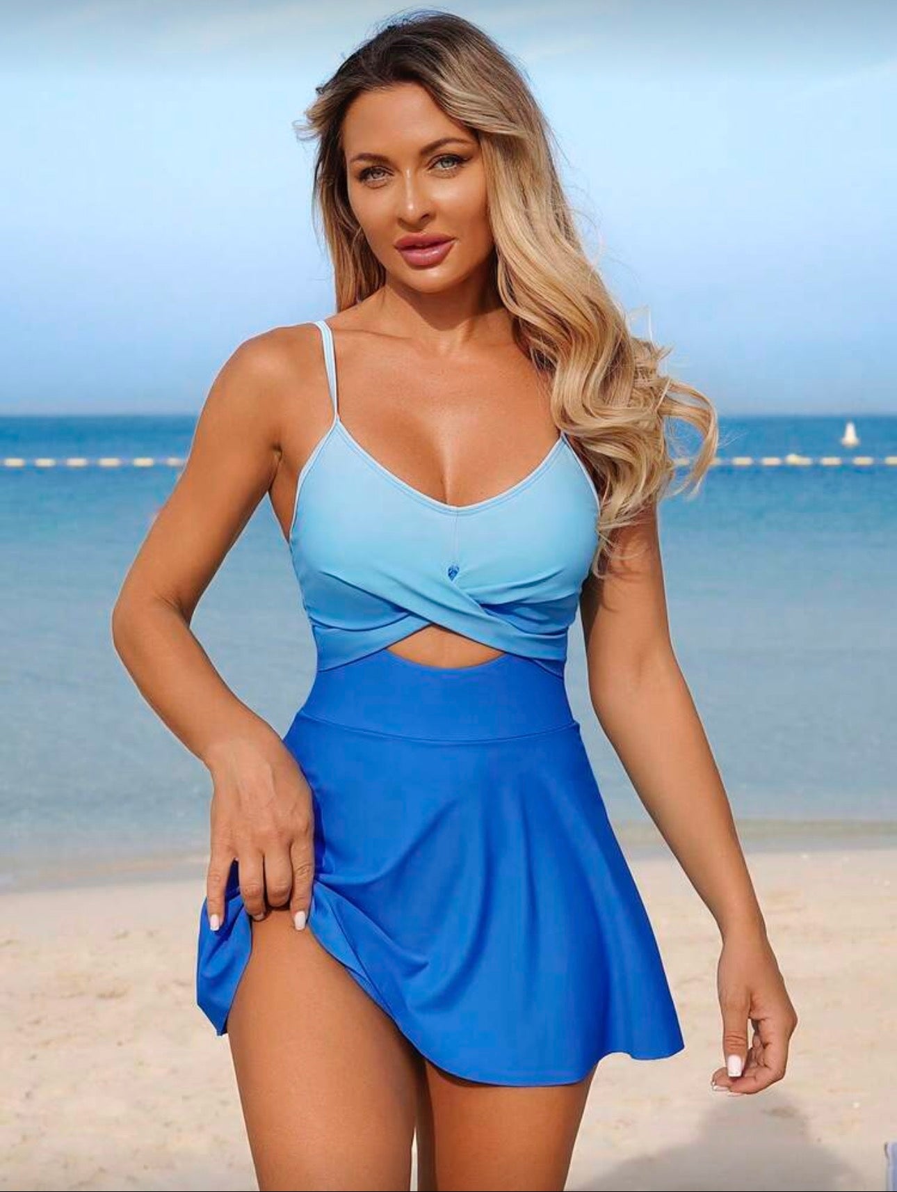 Traje de Baño de Dama Blue Wave