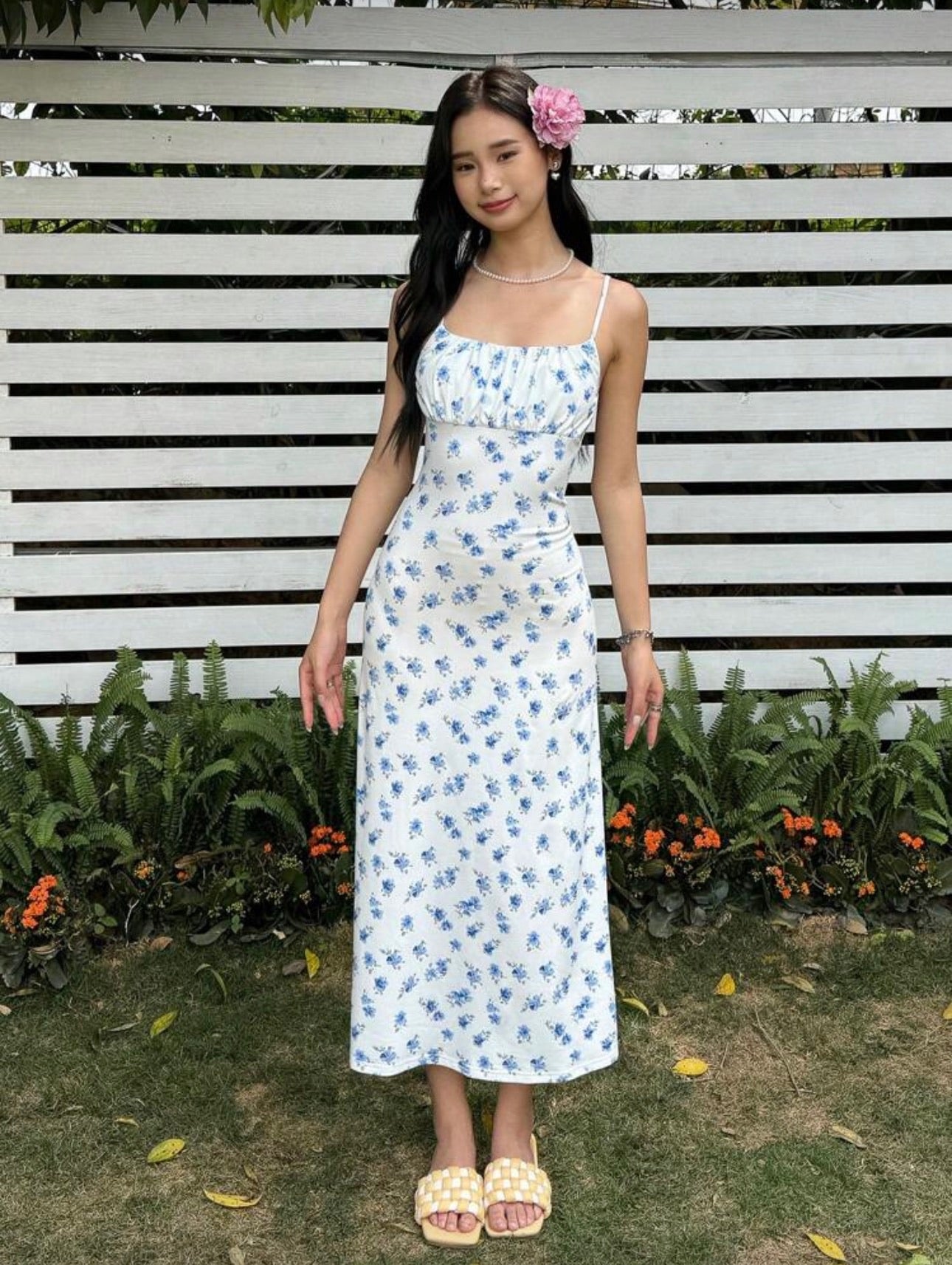 Vestido Juvenil Blue Blossom