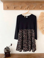 Vestido Infantil Noir Bloom