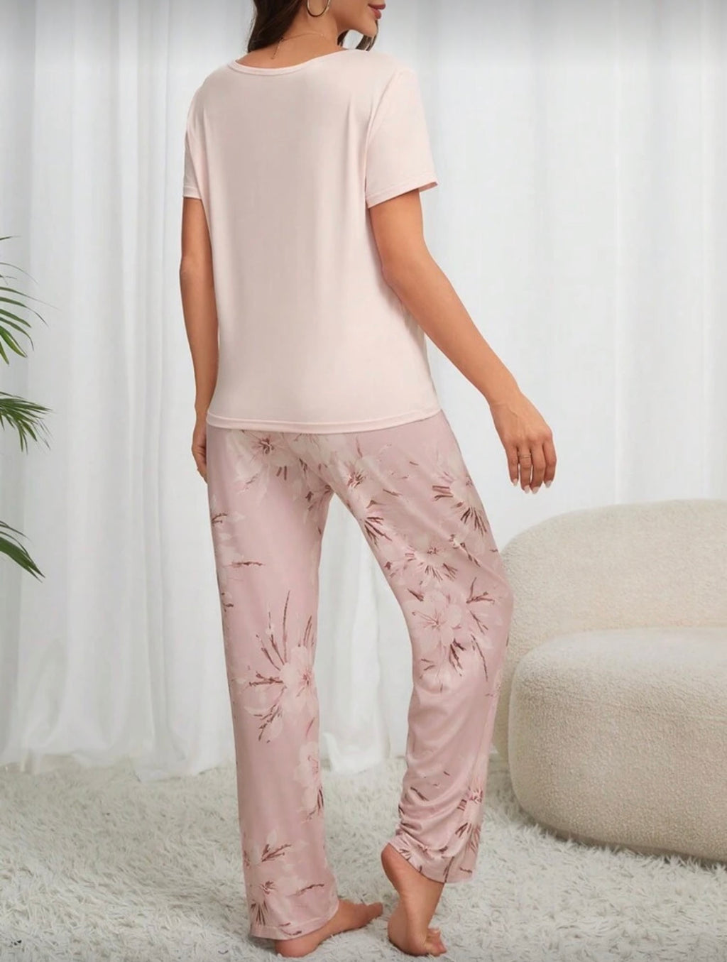 Pijama de Dama Blush Floral