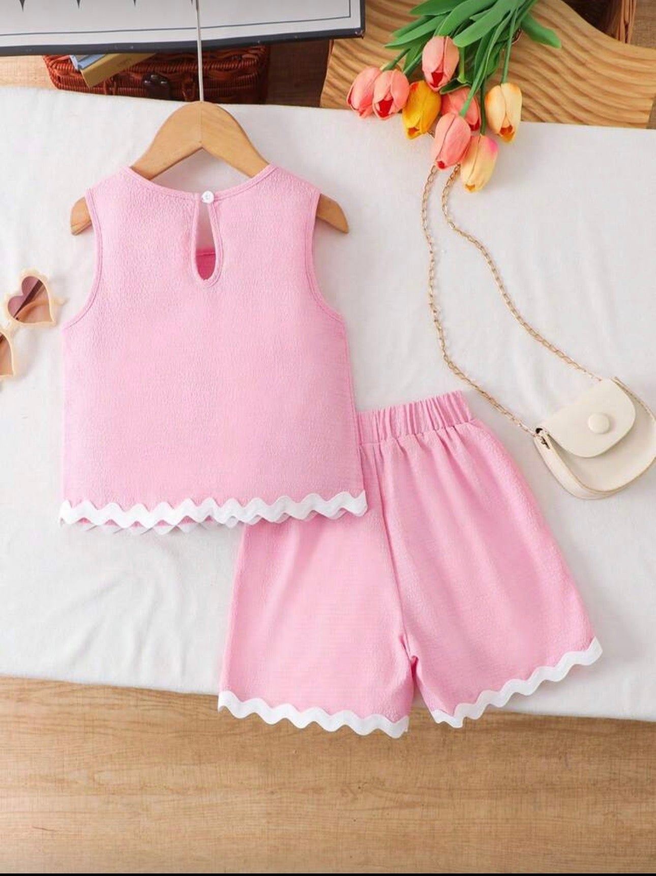 Conjunto infantil Rosado Lace