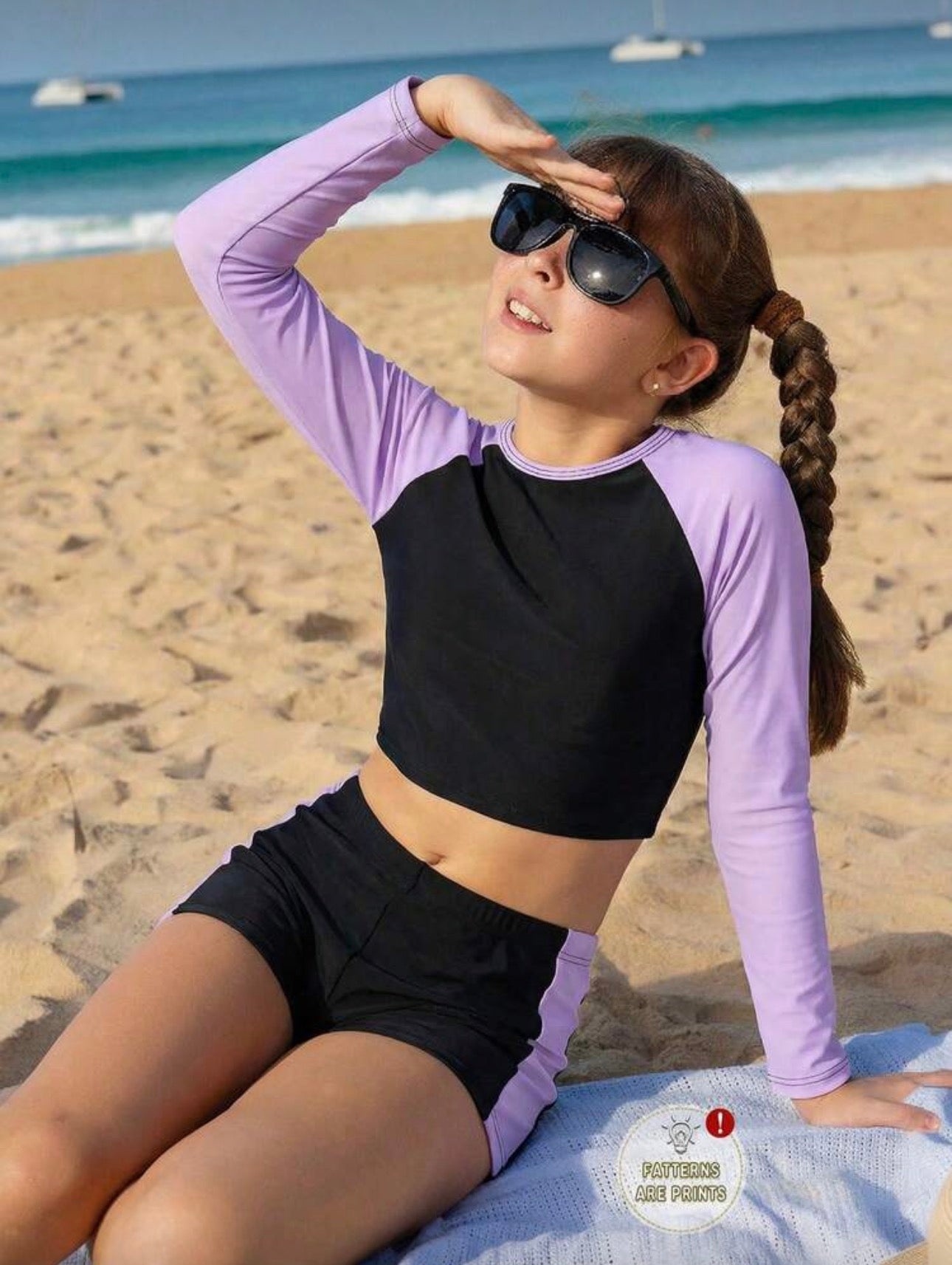 Traje de Baño Infantil Lilac Splash