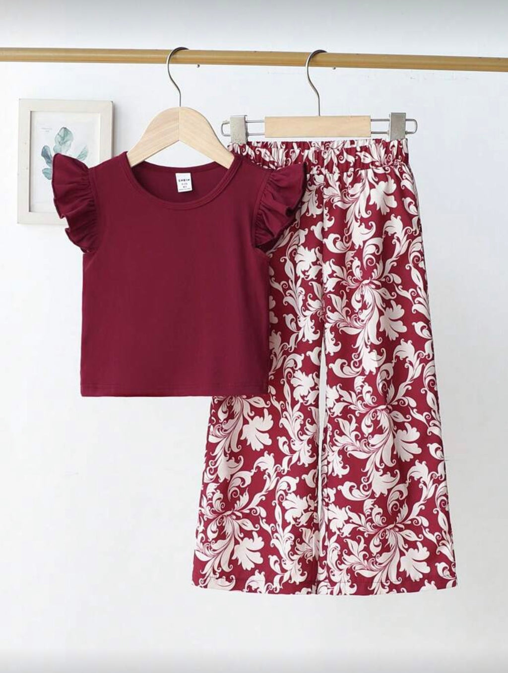 Conjunto Infantil Burgundy Elegance