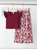 Conjunto Infantil Burgundy Elegance