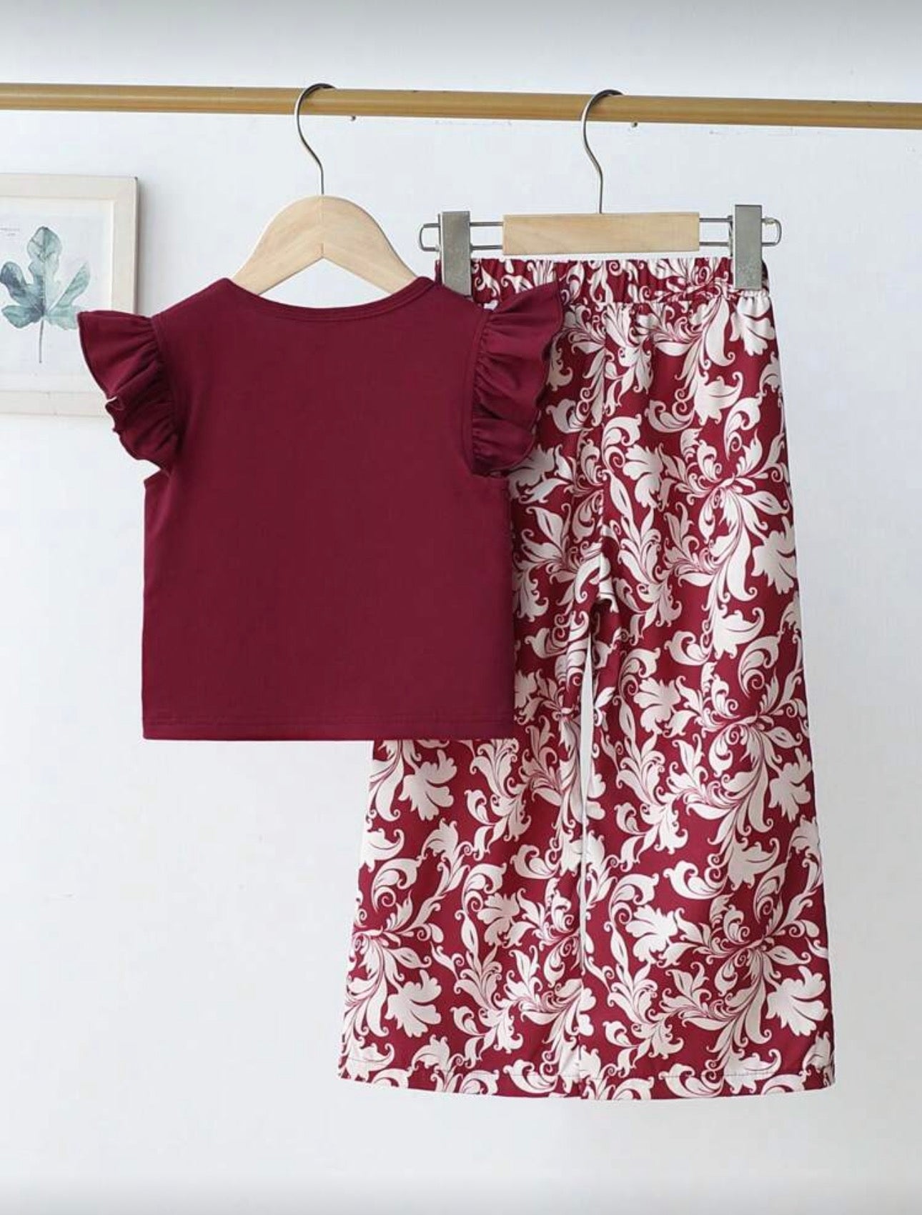 Conjunto Infantil Burgundy Elegance