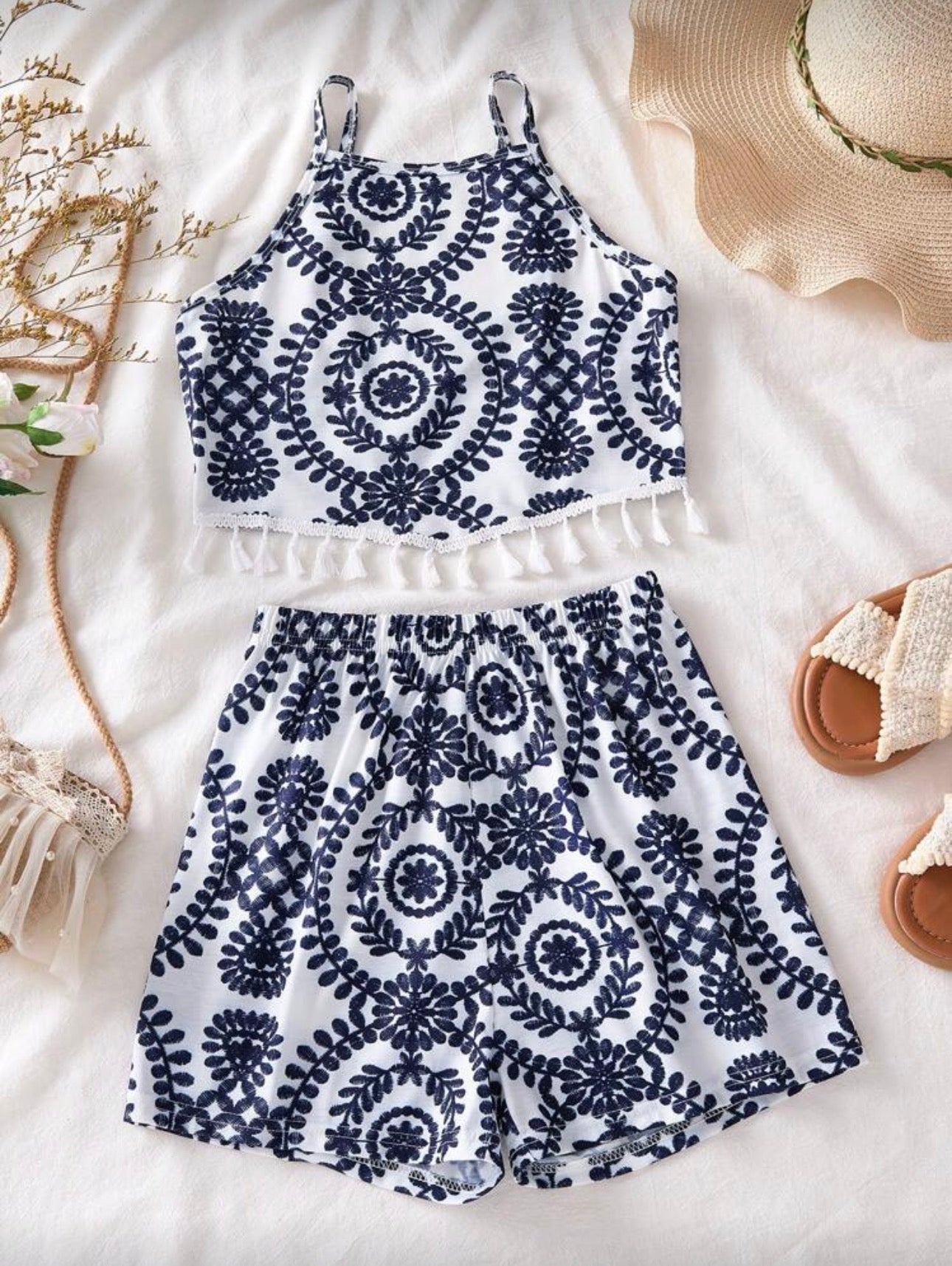Conjunto Infantil Blue Boho