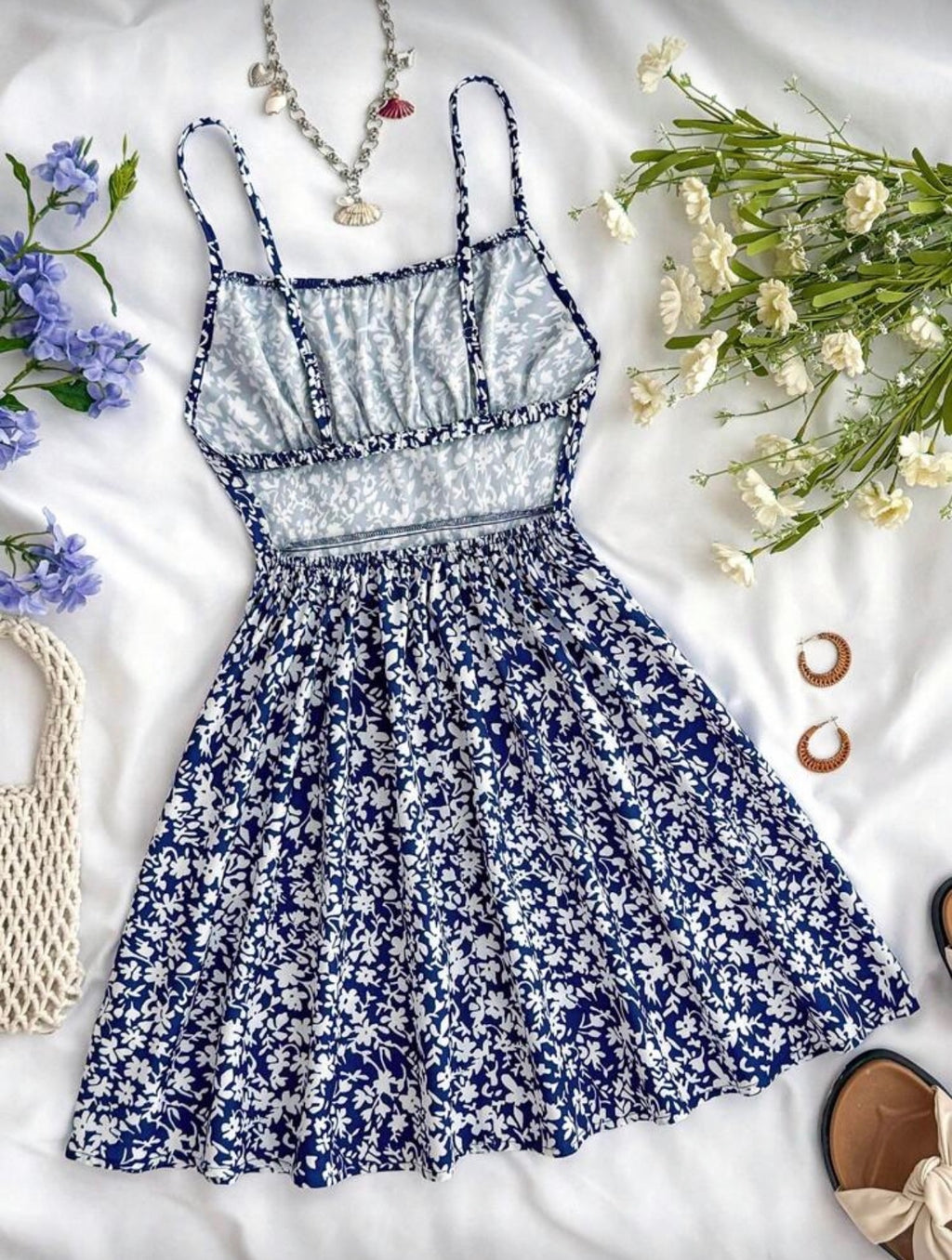 Vestido Infantil Blue Blossom