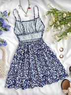 Vestido Infantil Blue Blossom