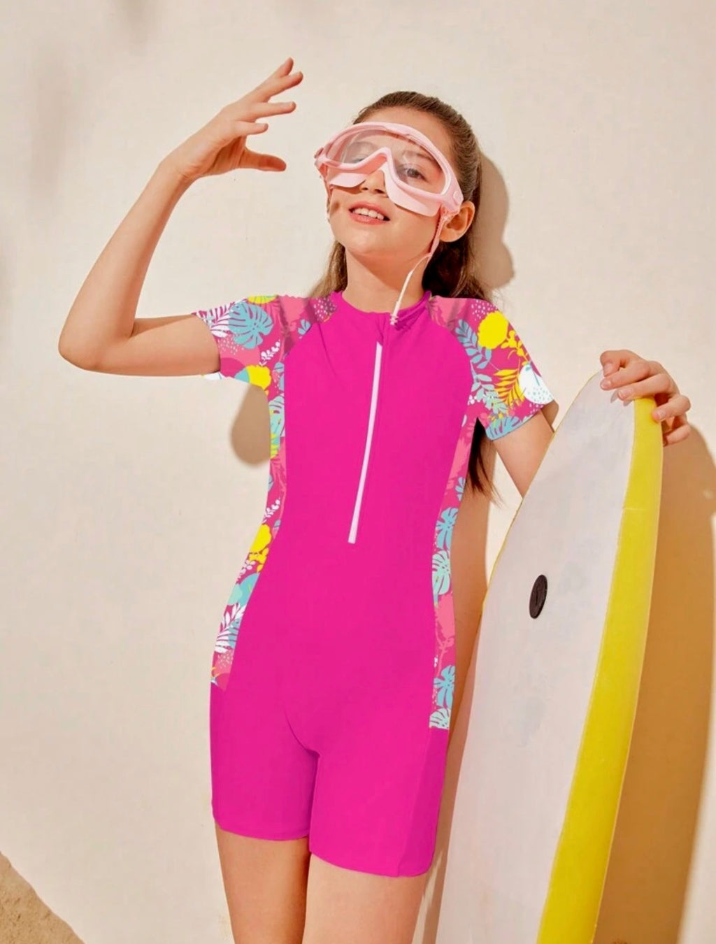 Traje de Baño de Niña Summer Pink Surf