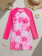 Traje de Baño de Niña Pink Daisy