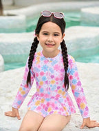 Traje de Baño Infantil Floral Candy