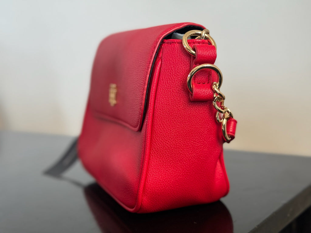 Bolsa Tommy Hilfiger Classic Flap Crossbody Red
