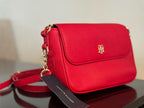 Bolsa Tommy Hilfiger Classic Flap Crossbody Red
