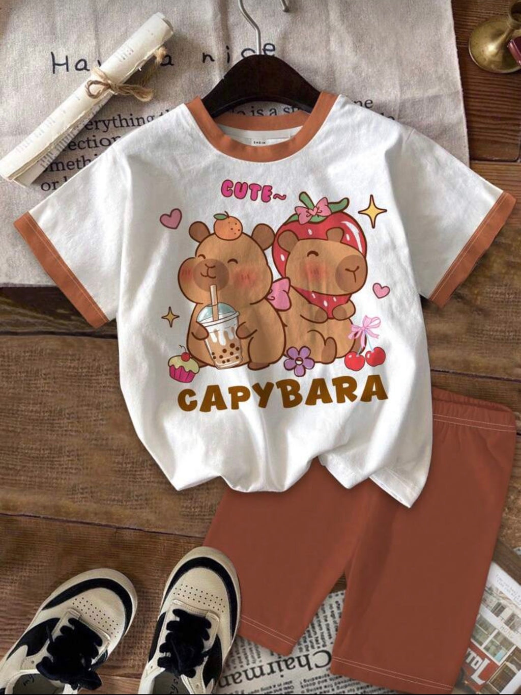 Conjunto Infantil Capibara Friends