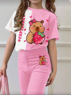 Conjunto Infantil Capibara Pink Mood