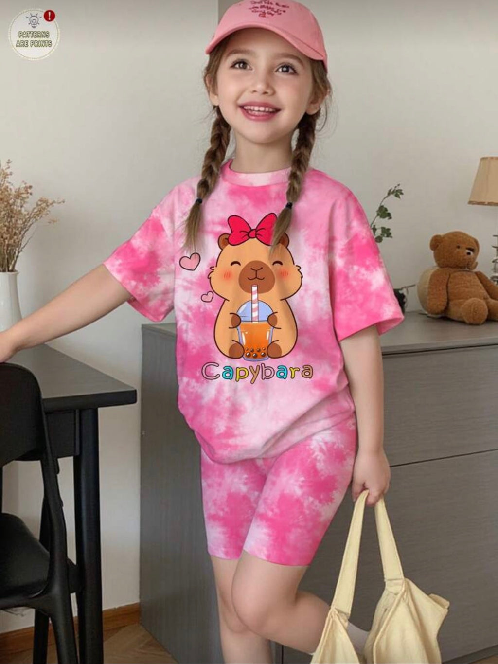 Conjunto Infantil Capibara Tie-Dye Pink
