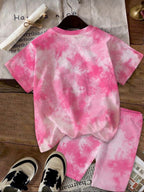 Conjunto Infantil Capibara Tie-Dye Pink