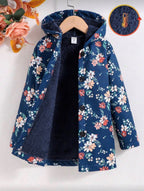Abrigo Infantil Floral Winter Bloom