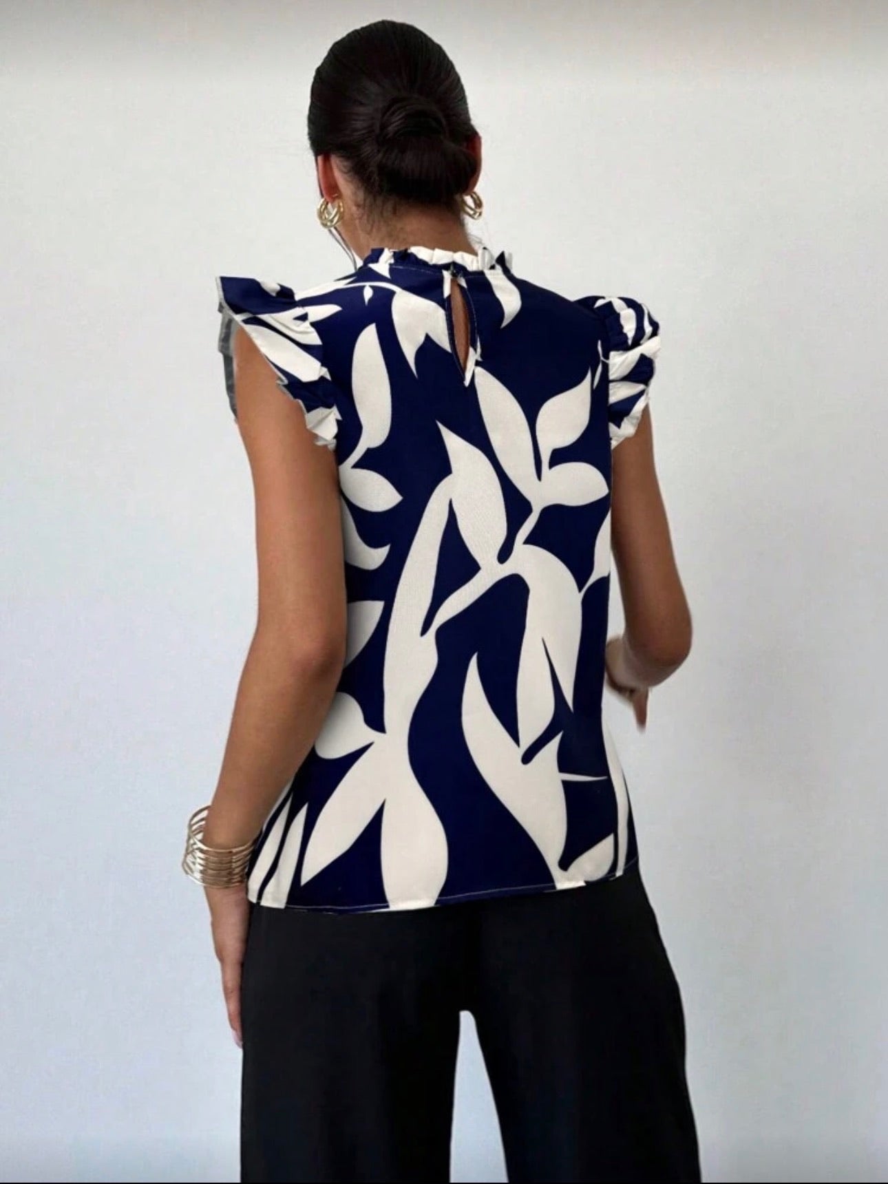 Blusa Femenina Blue Leaf