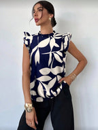 Blusa Femenina Blue Leaf