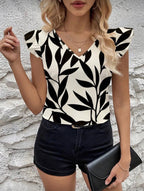 Blusa Femenina Leaf Chic