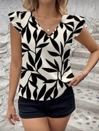 Blusa Femenina Leaf Chic