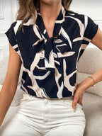 Blusa Femenina Navy Bow