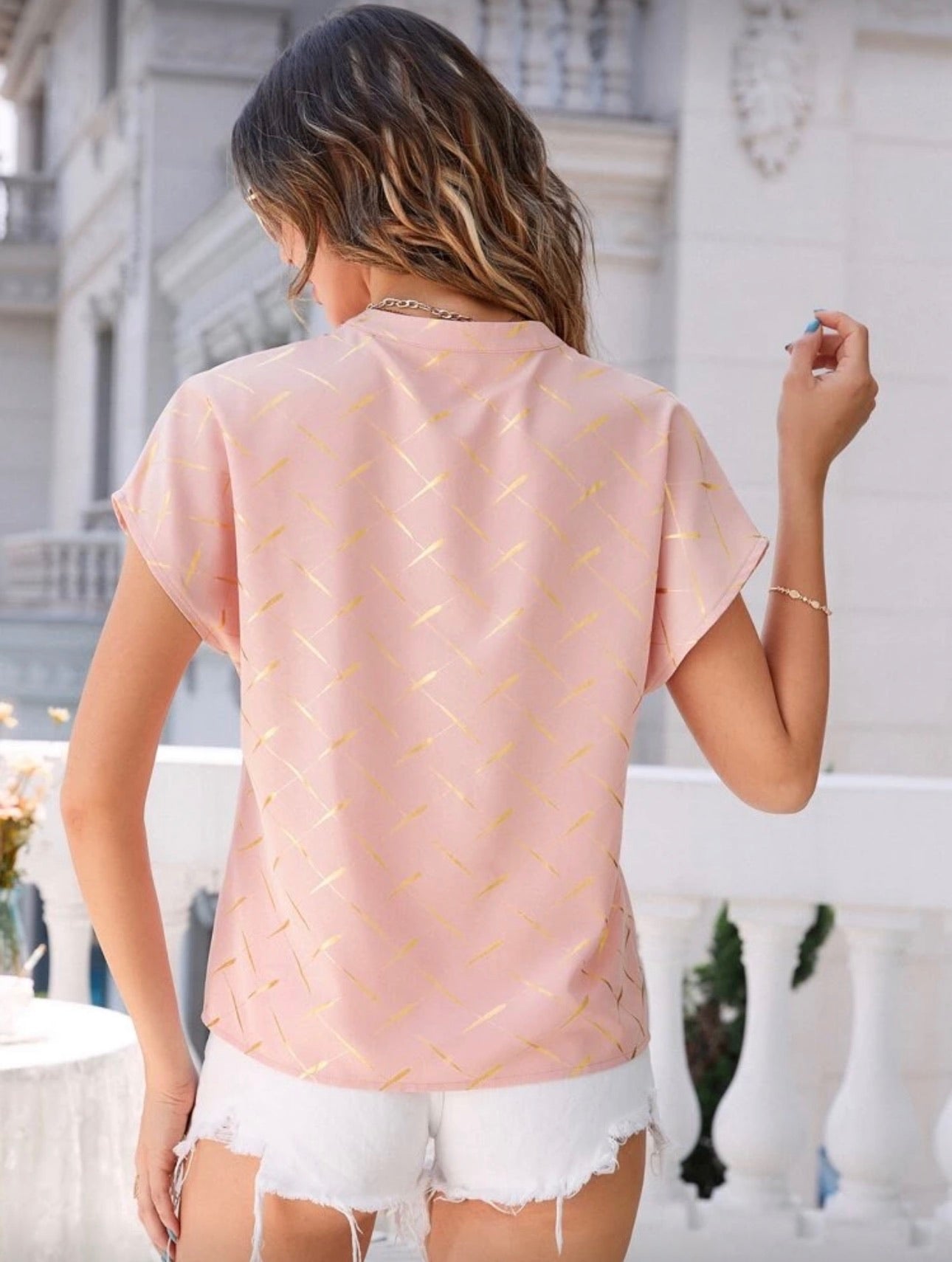 Blusa Femenina Peach Glow