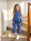 Conjunto Infantil Blue Peplum