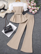 Conjunto Infantil Sand Peplum Elegance