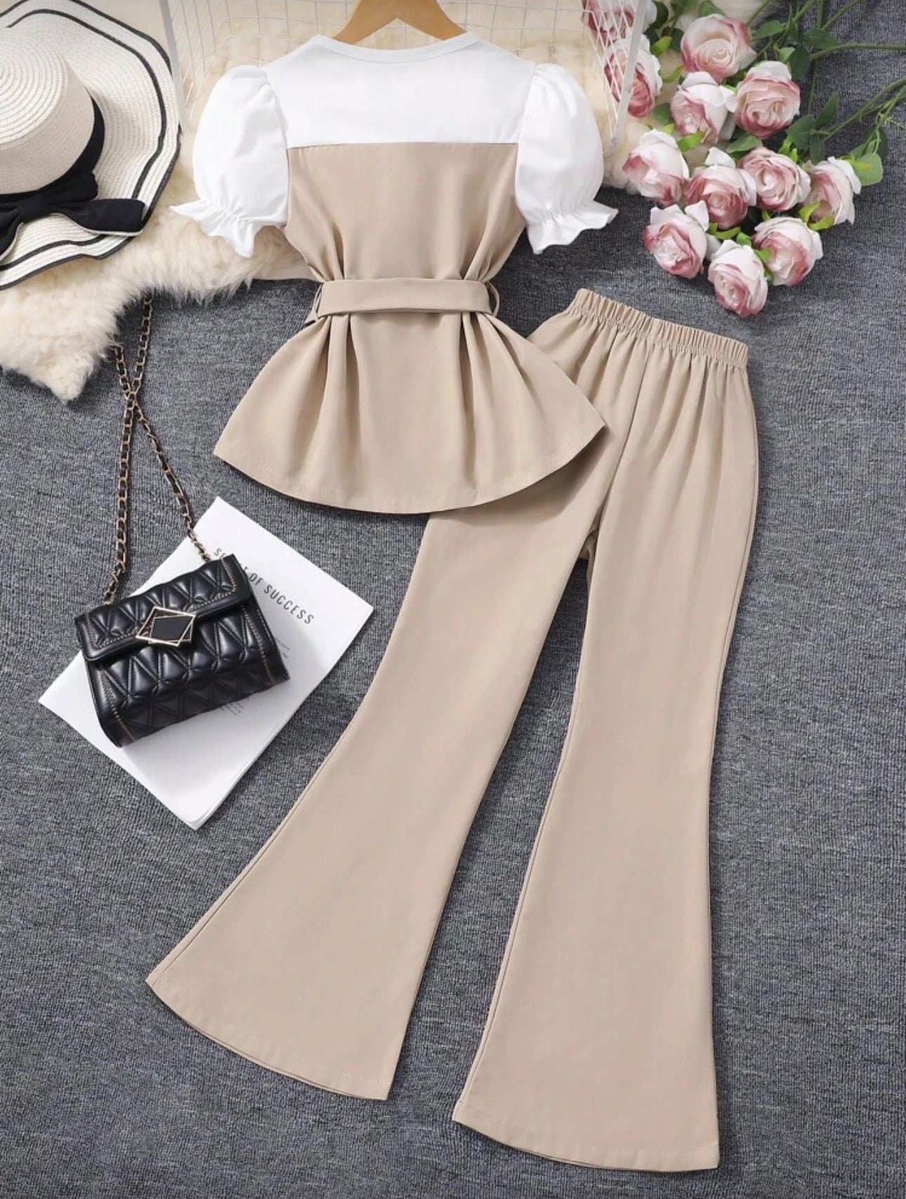 Conjunto Infantil Sand Peplum Elegance