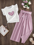 Conjunto Infantil Lilac Heart