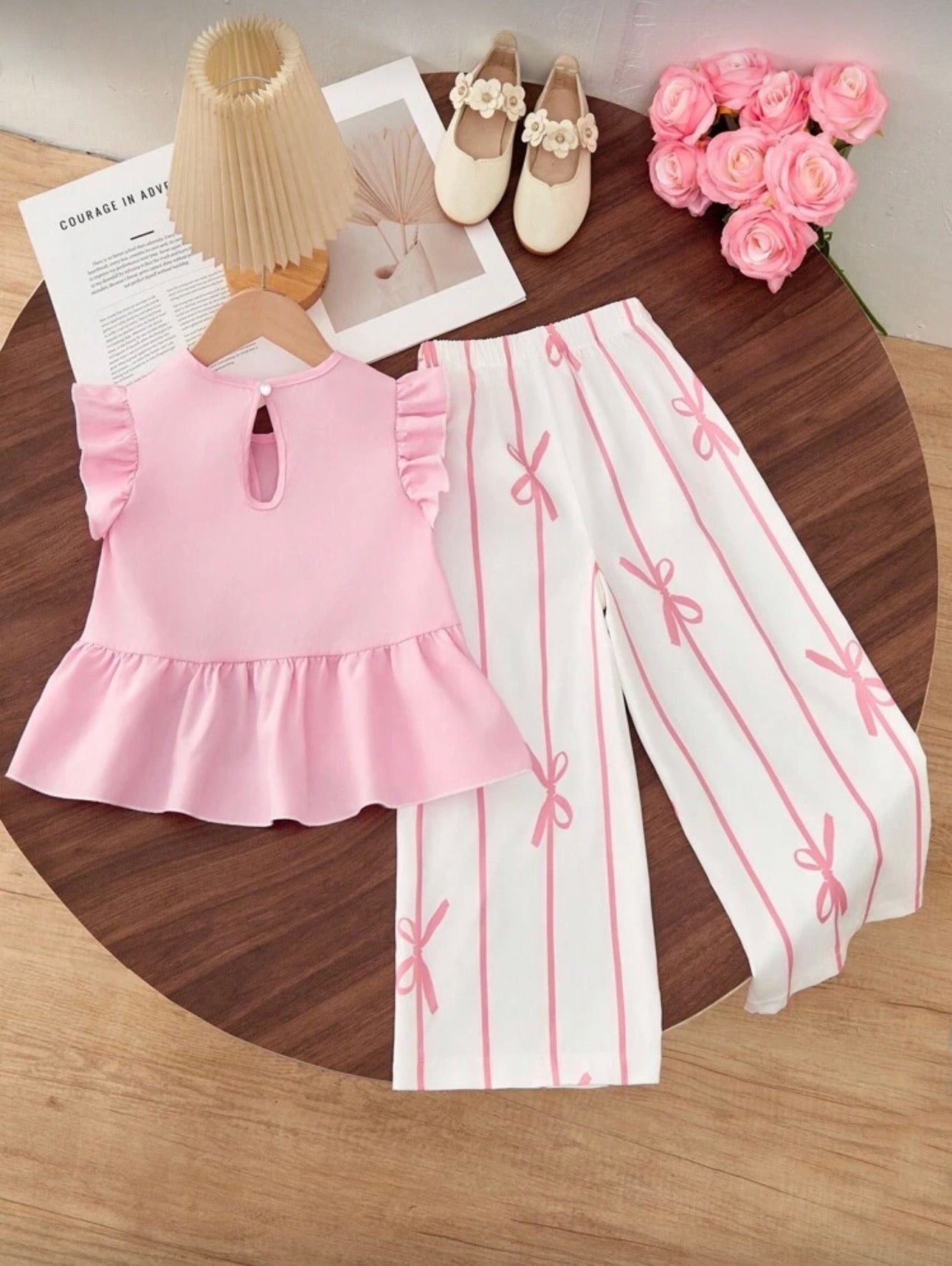 Conjunto Infantil Pink Ribbon Charm