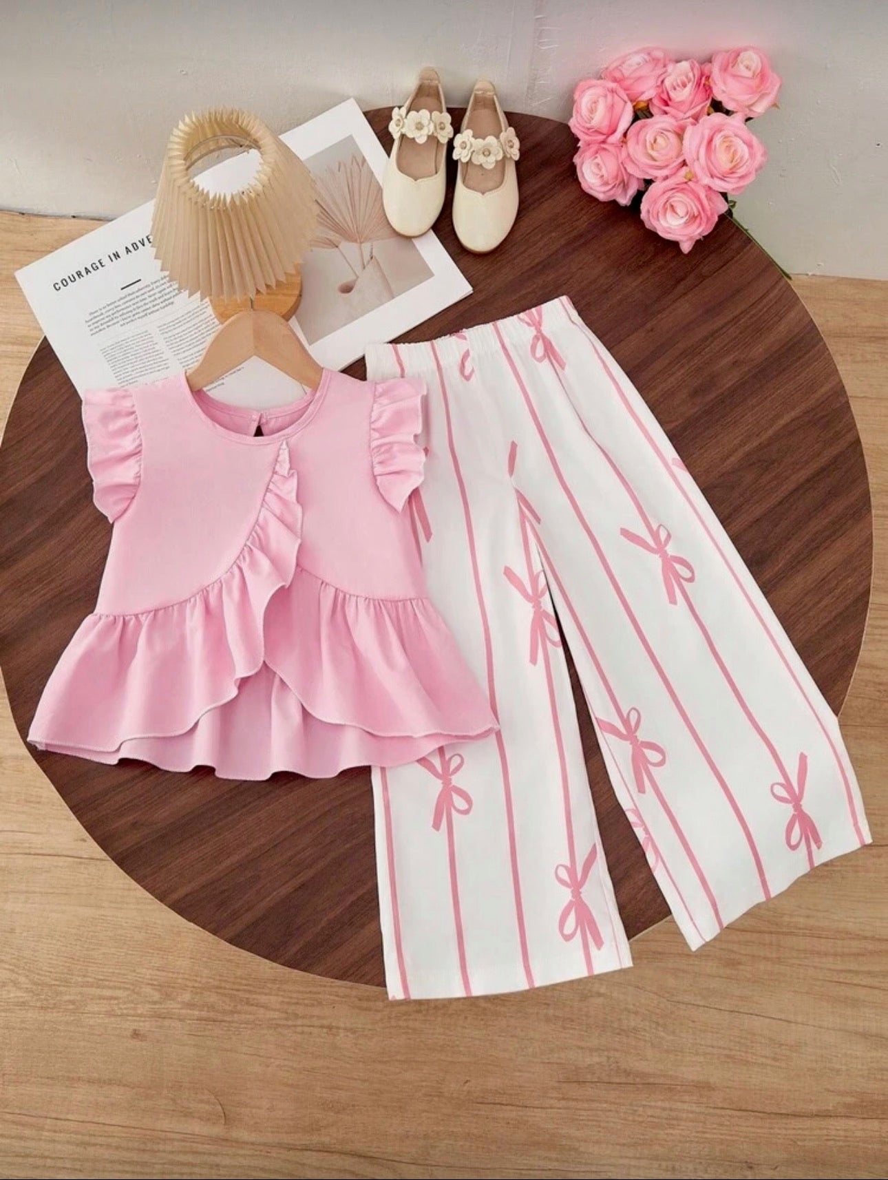 Conjunto Infantil Pink Ribbon Charm