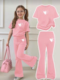 Conjunto Infantil Pink Hearts Lounge