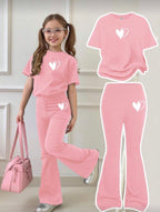 Conjunto Infantil Pink Hearts Lounge