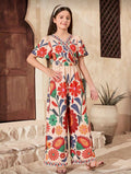 Enterizo Femenino Floral Fiesta