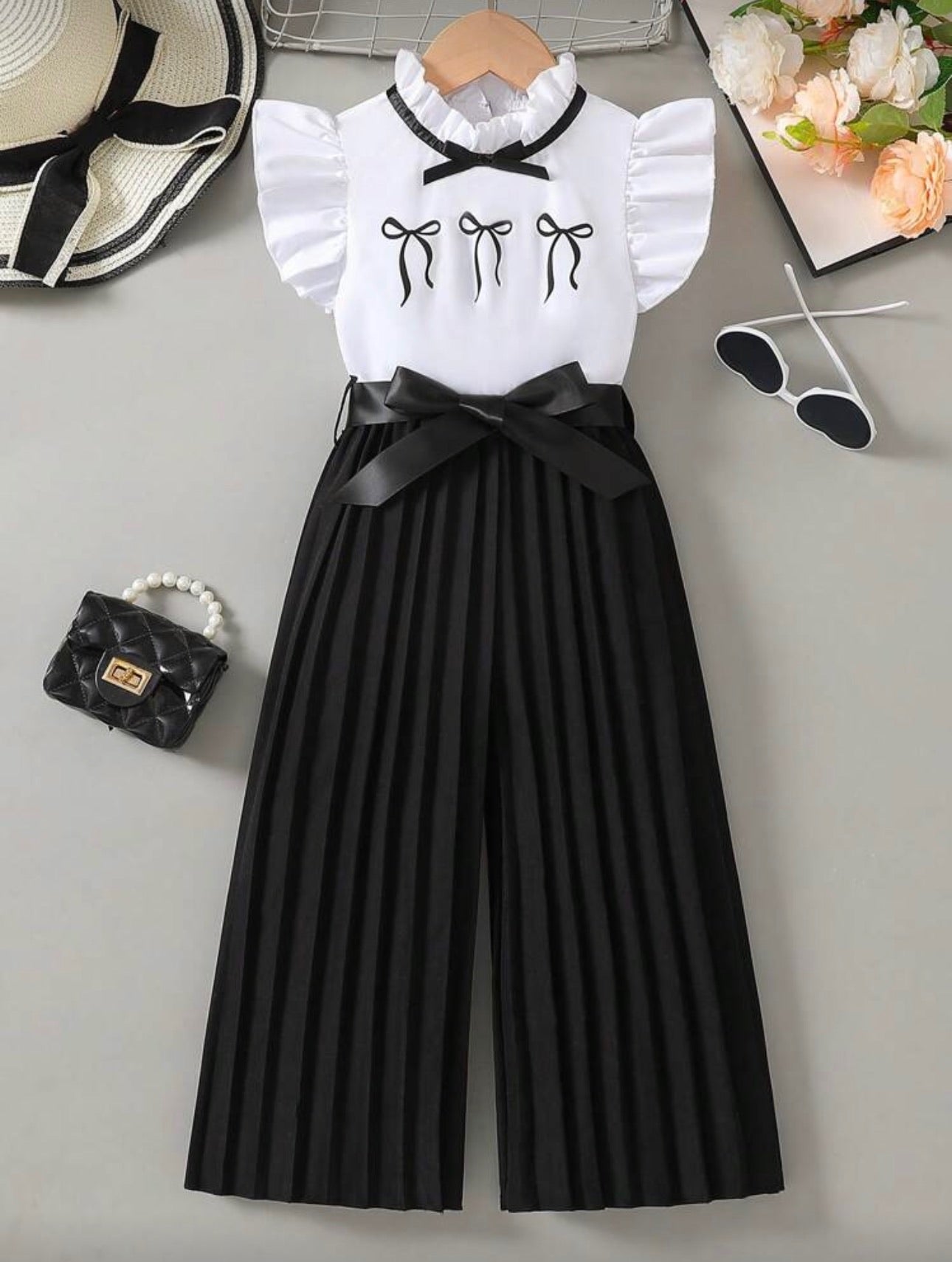 Enterizo Infantil Classic Bow Noir