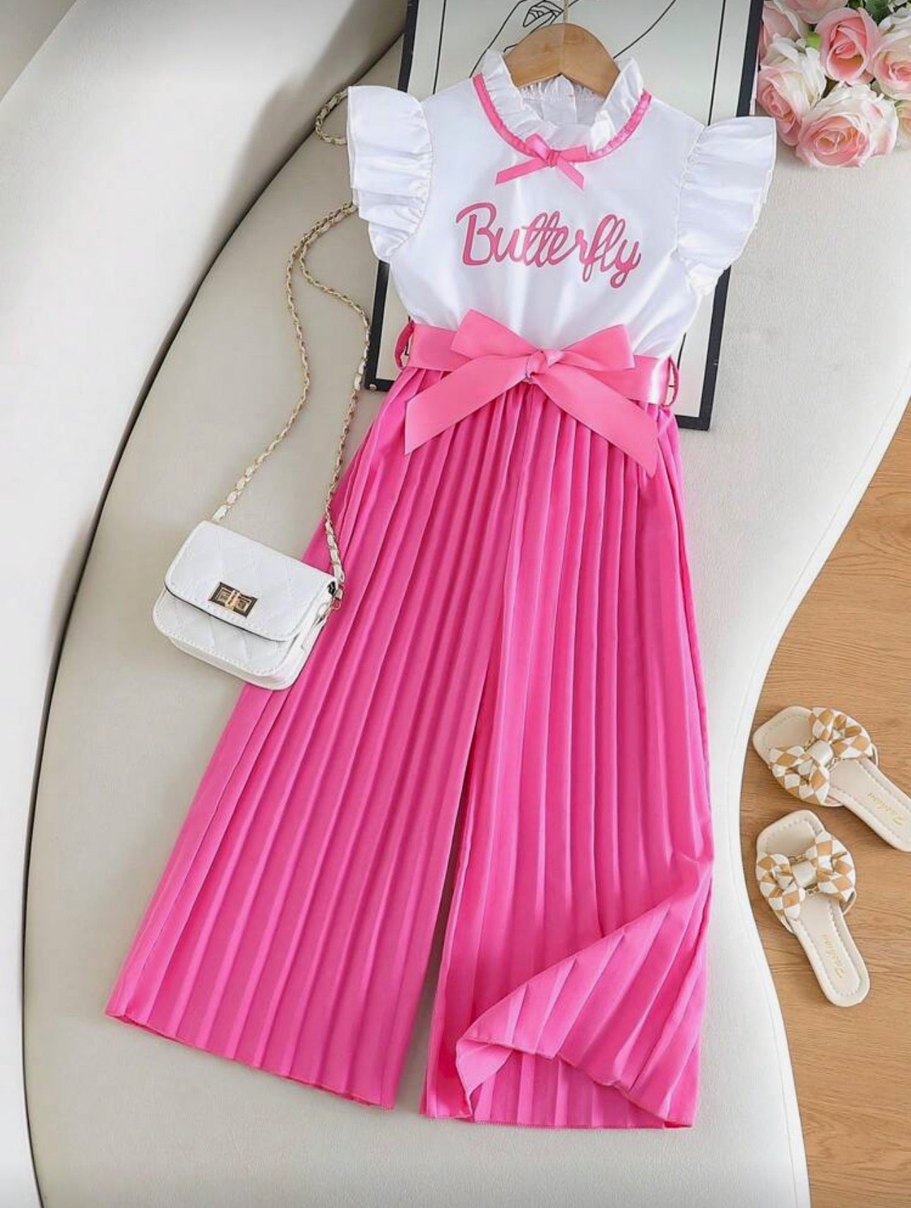 Enterizo Infantil Butterfly Pink Elegance