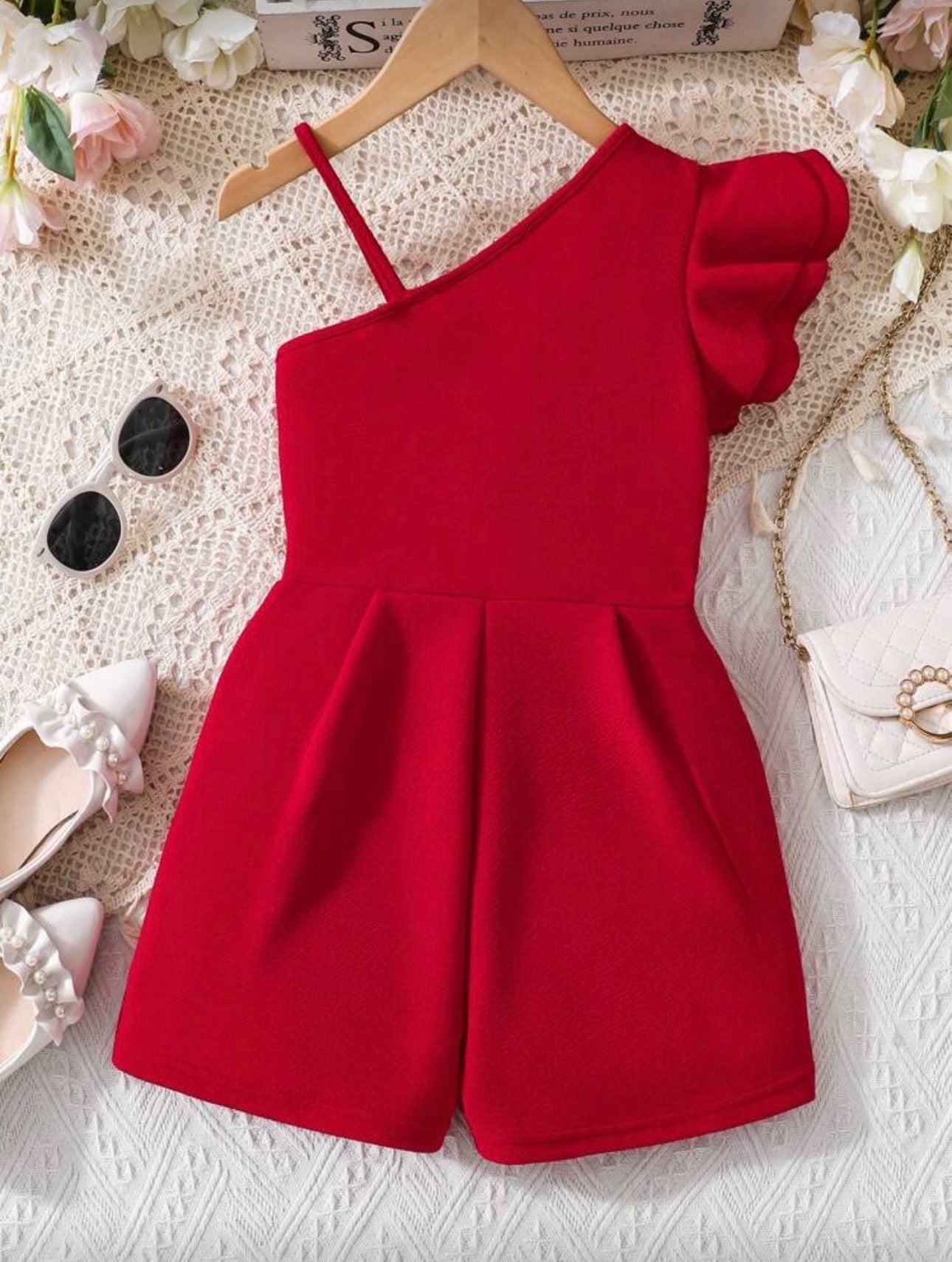 Enterizo Infantil Ruby One-Shoulder