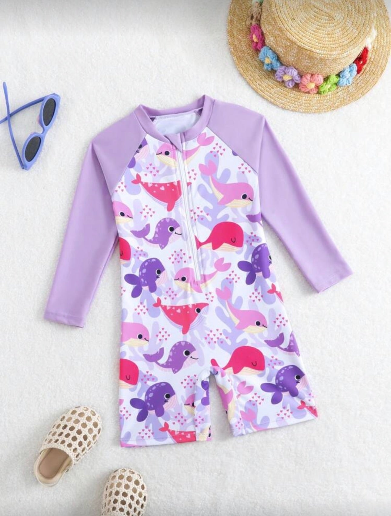 Traje de Baño Infantil Ocean Friends Lilac